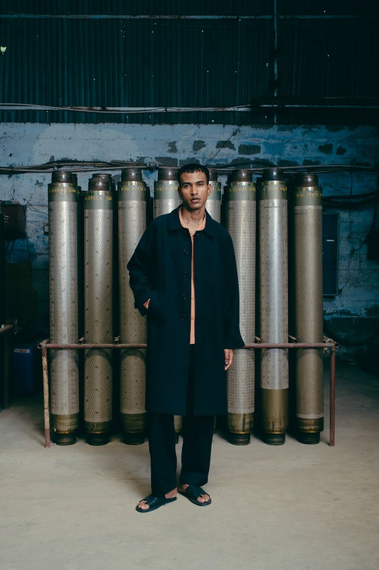 Nain Coat, in Black