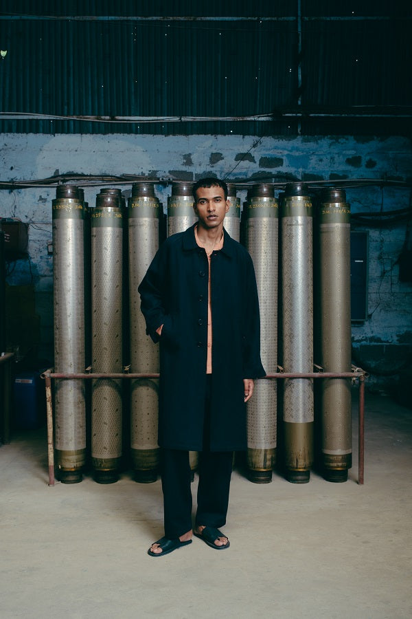 Nain Coat, in Black