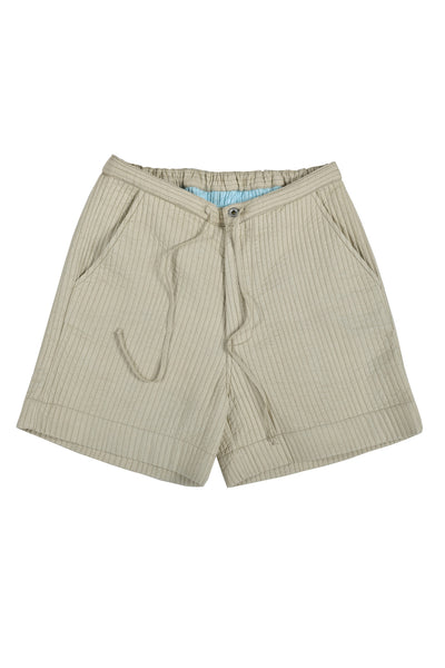 Quilted Sne Shorts, in Walnut