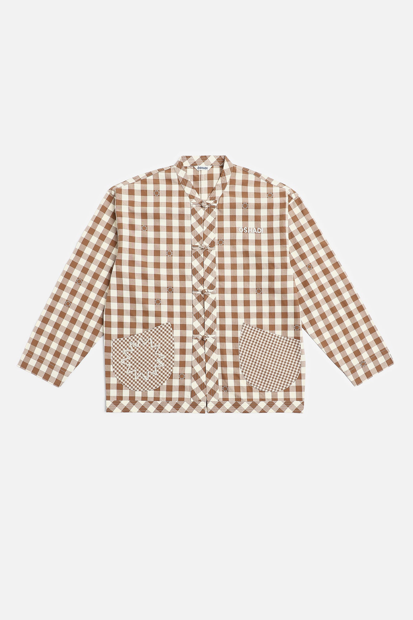 Day Jacket, in Brown Gingham