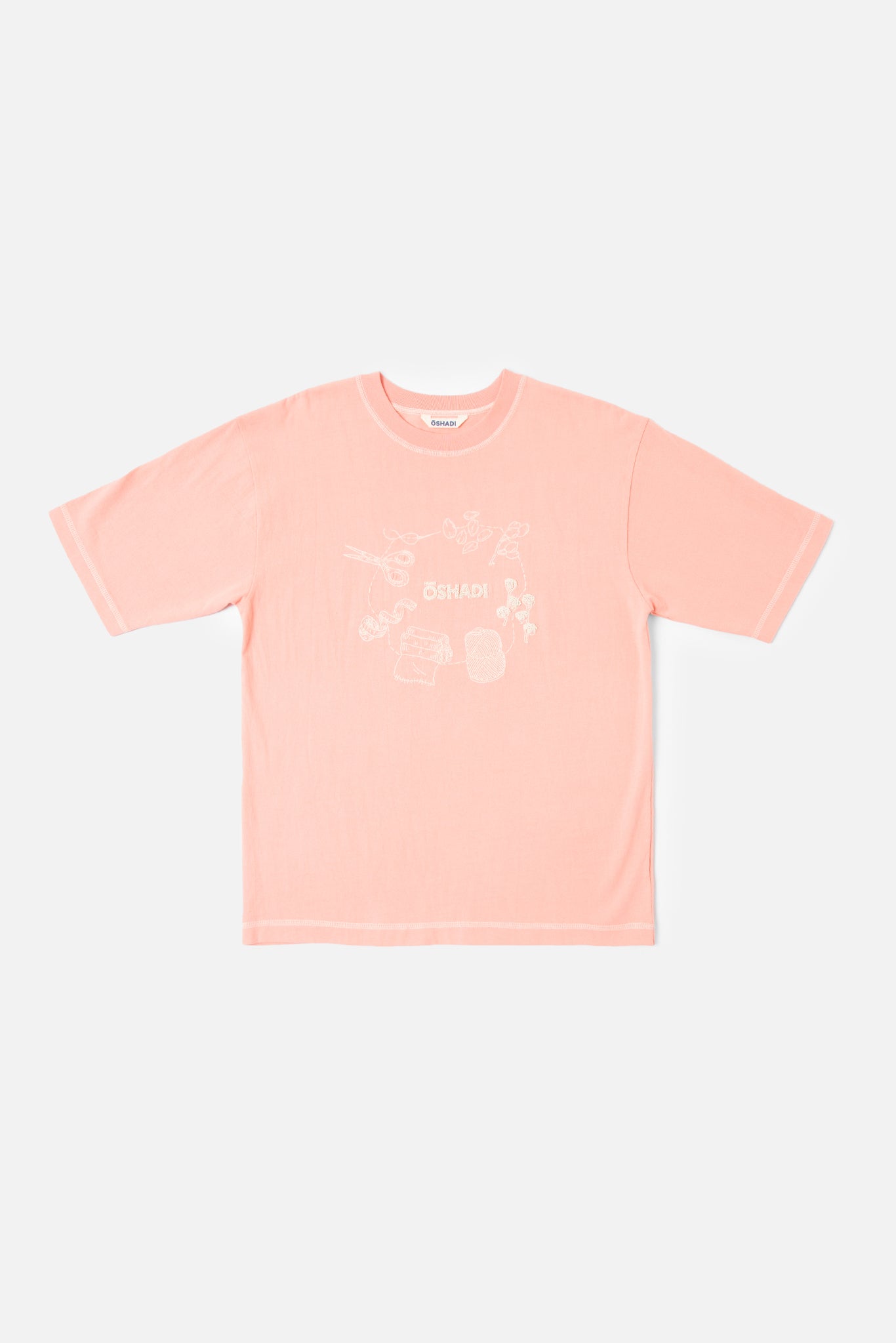 Seed-to-sew Relax tee, in Plaster Rose