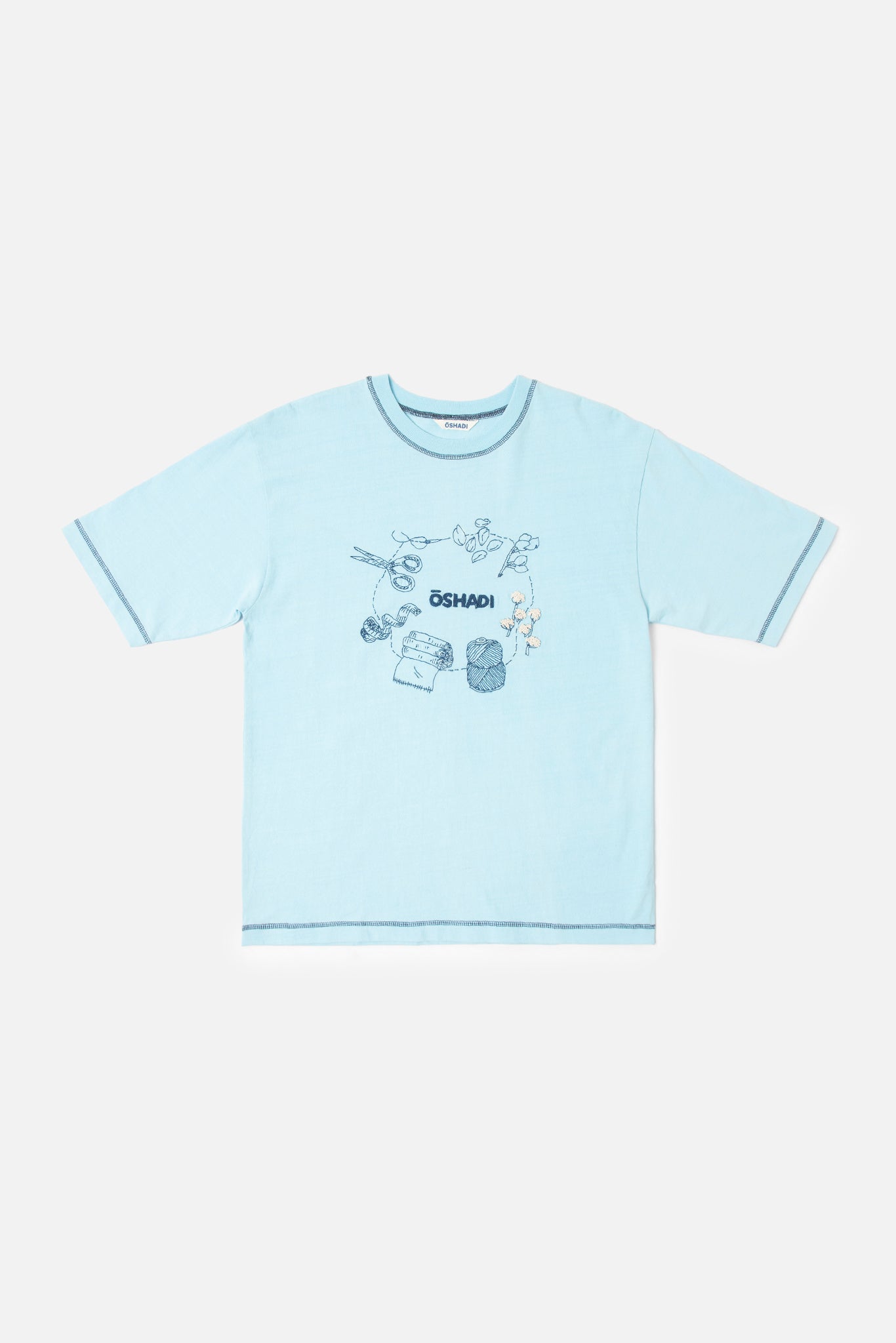 Seed-to-sew Relax tee, in Ocean