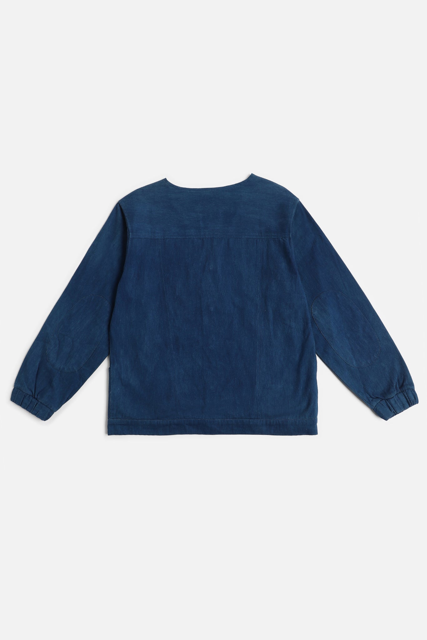 Waishu V Neck Jacket, in Indigo