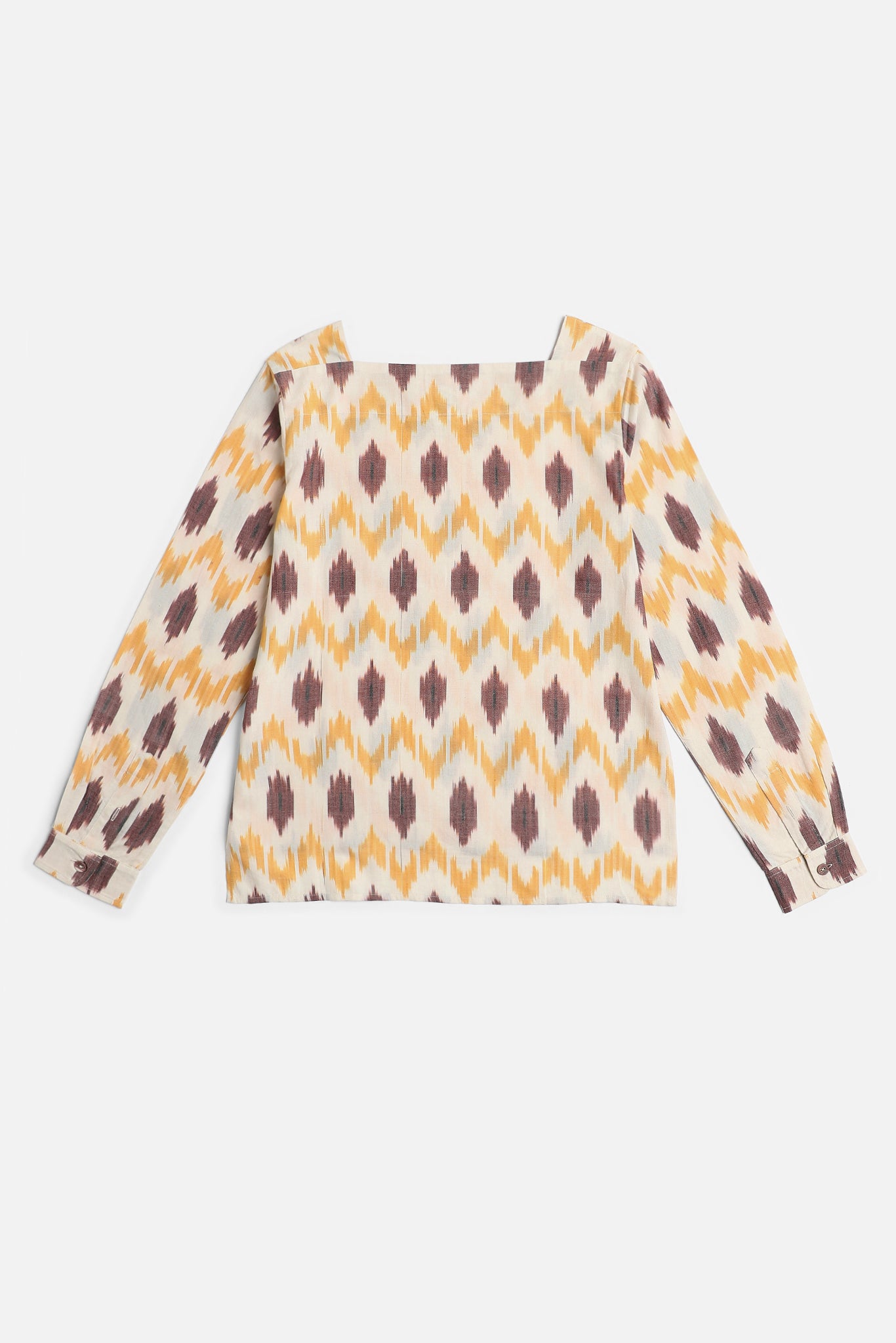 Boat Neck Top, in Movement Ikat