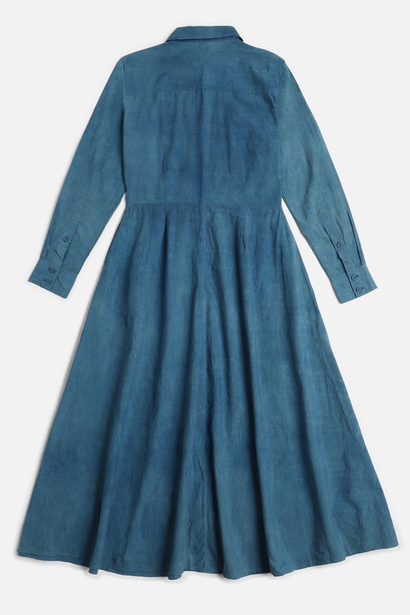 Virakh Shirt Dress, in Indigo