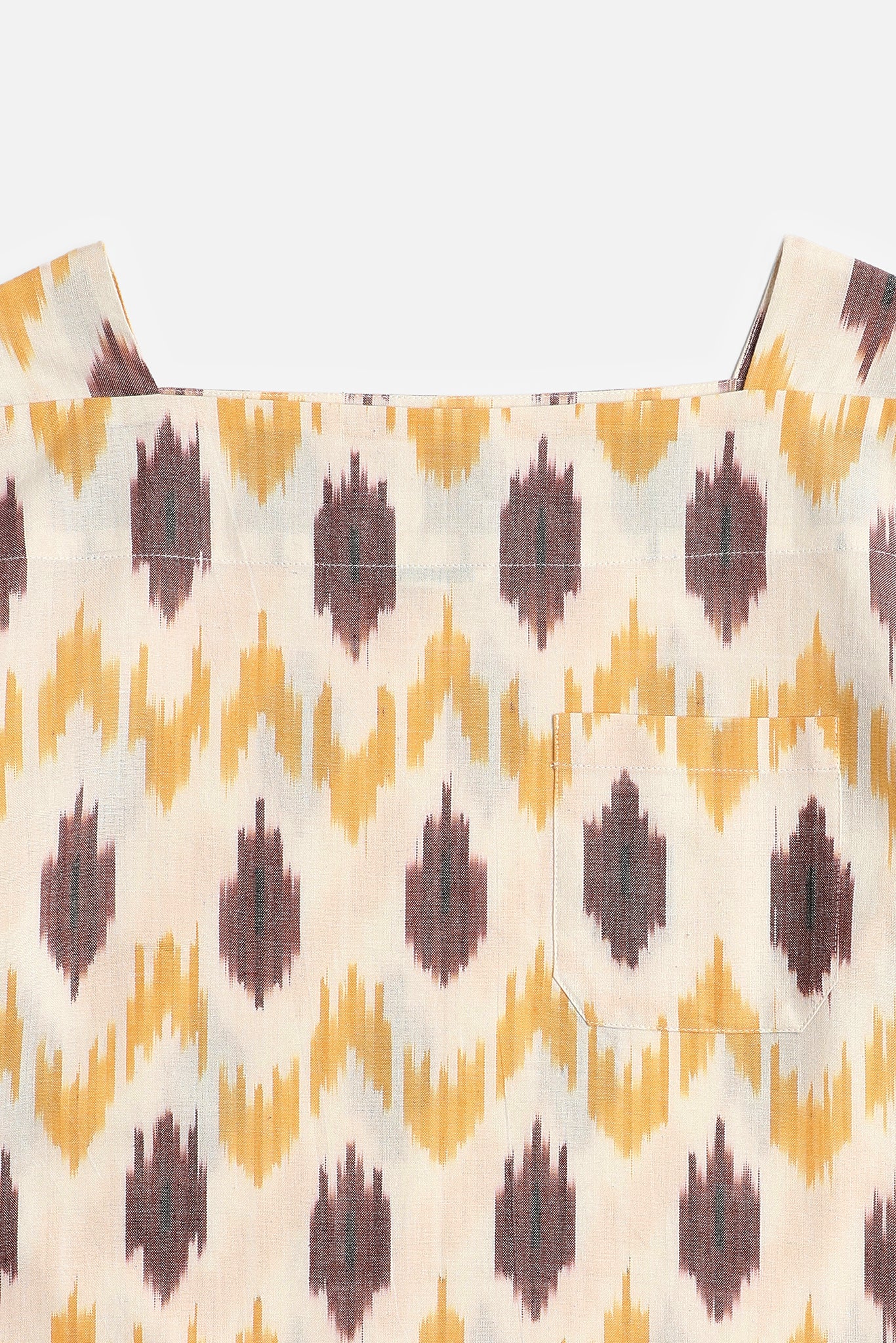 Boat Neck Top, in Movement Ikat