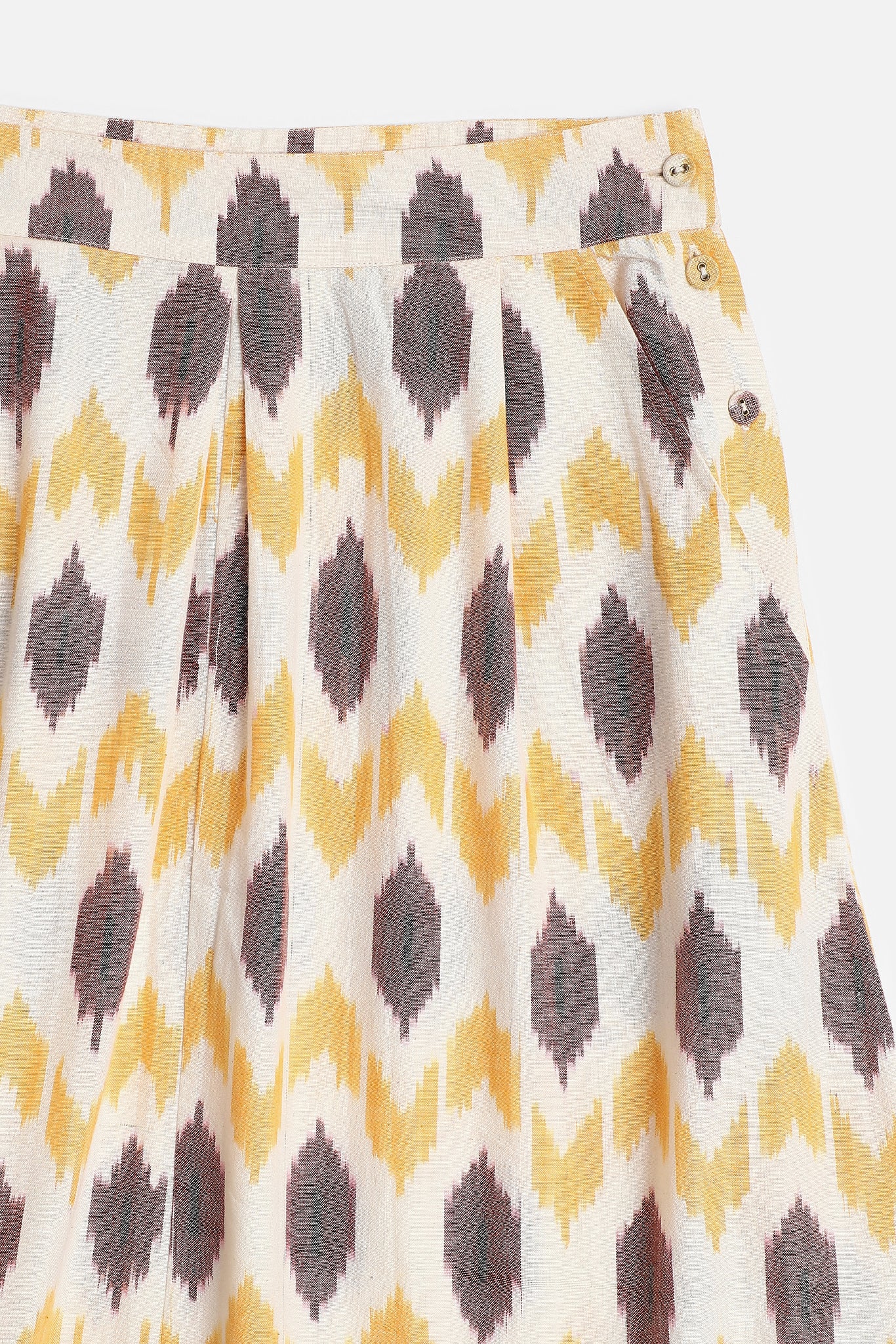 Pleated Sabi Skirt, in Movement Ikat