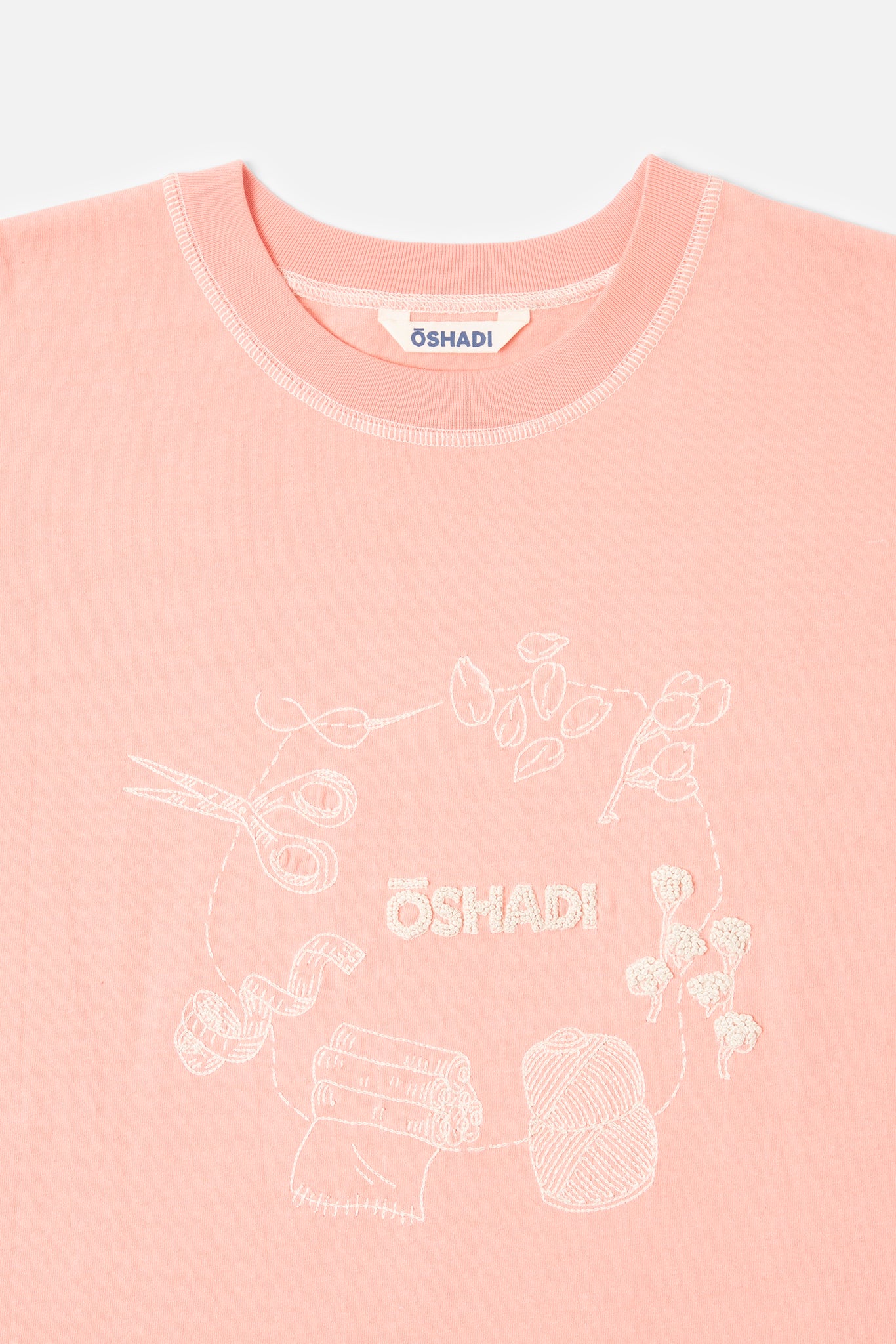 Seed-to-sew Relax tee, in Plaster Rose