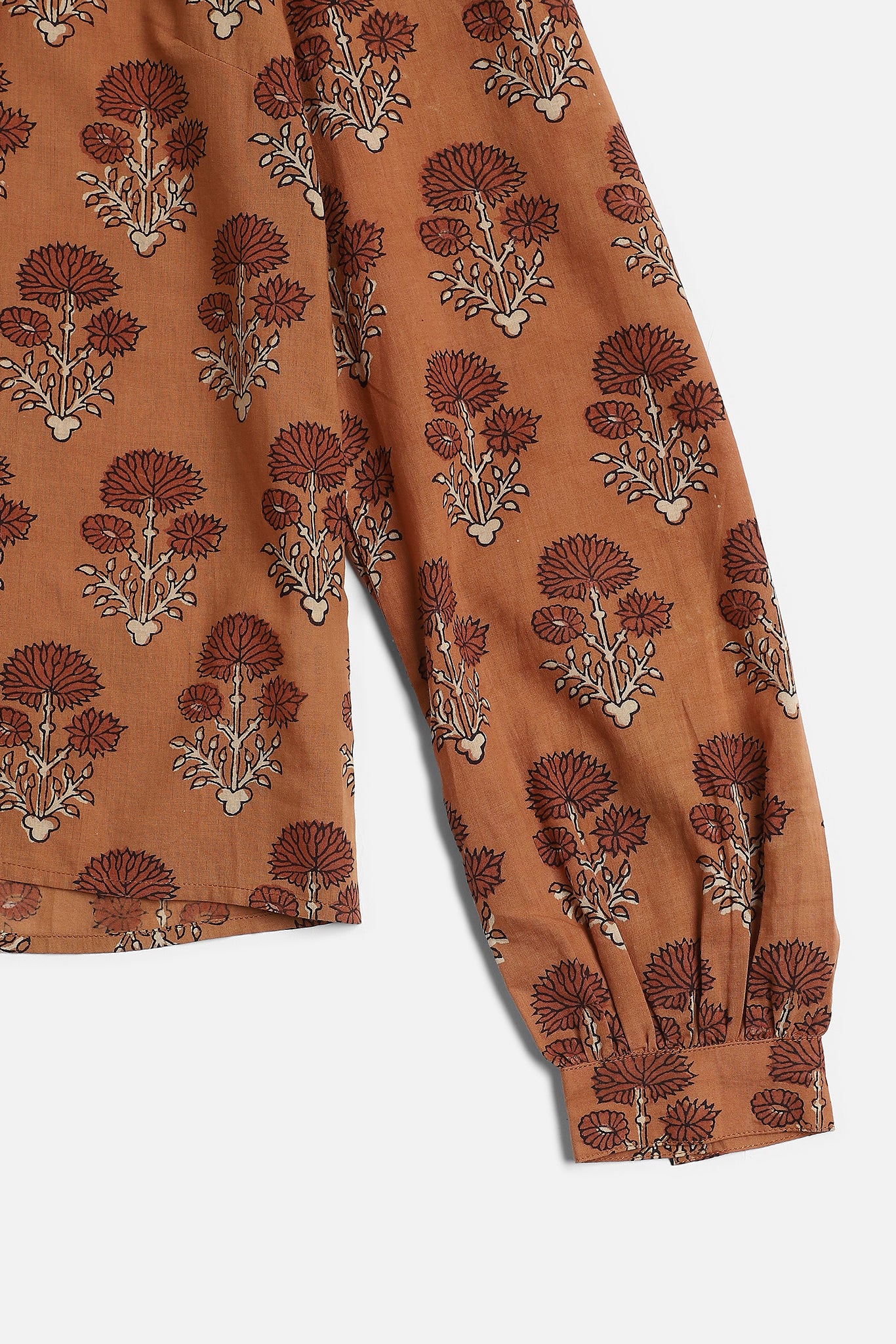 Ruffle Blouse, in Marigold
