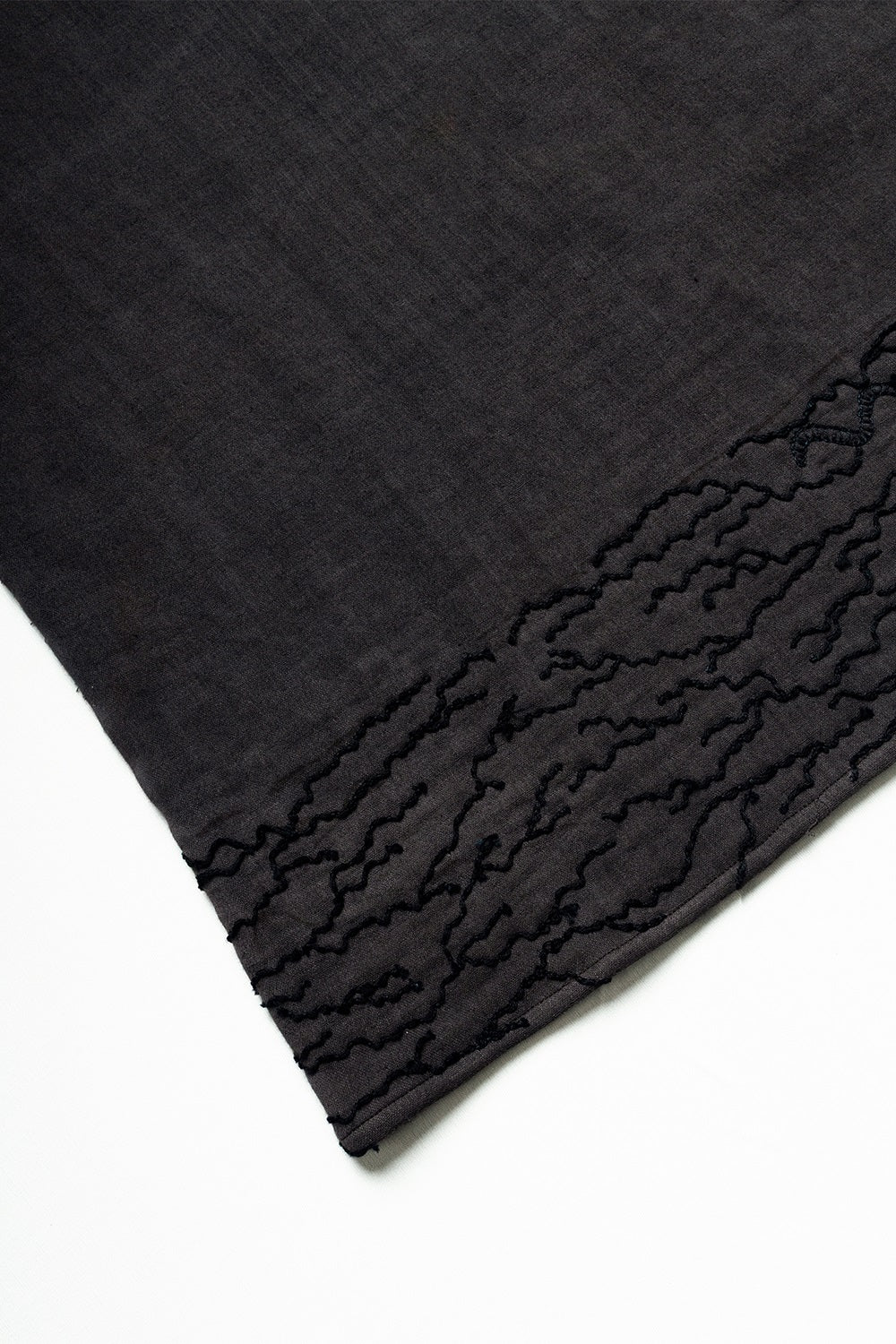 Hand-Embroidered Hammock Dress, in Black