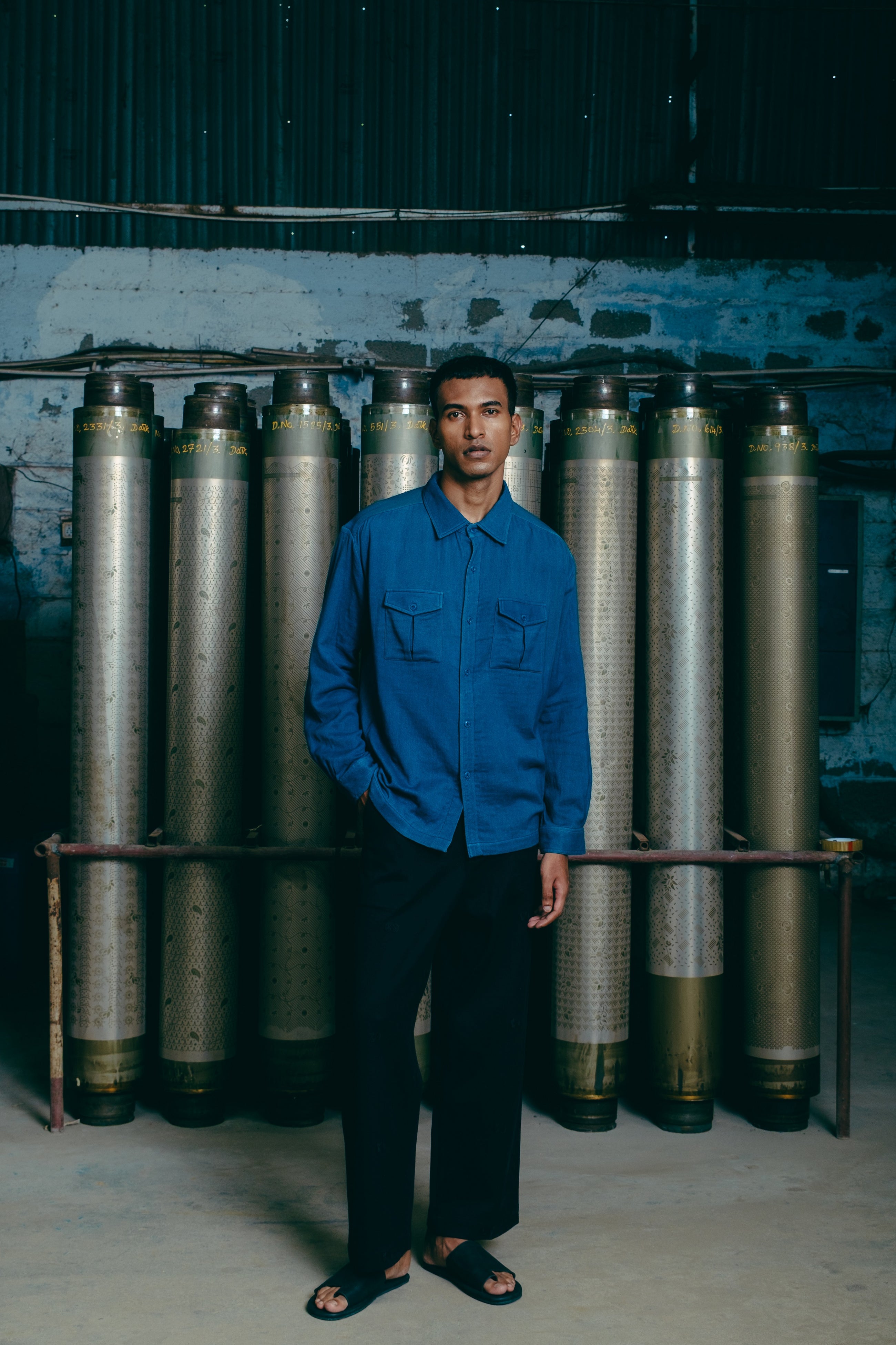 Farmer Shirt, in Indigo image 1