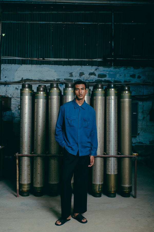 Farmer Shirt, in Indigo