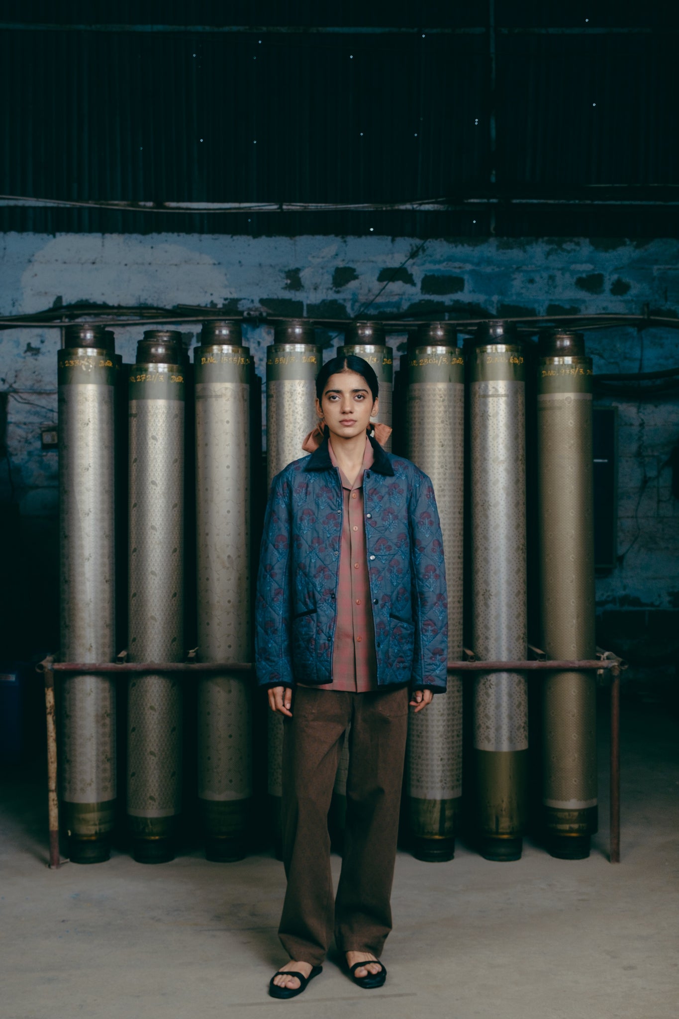 Quilted Jacket, in Indigo