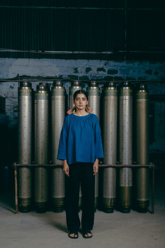 Women Top, in Indigo