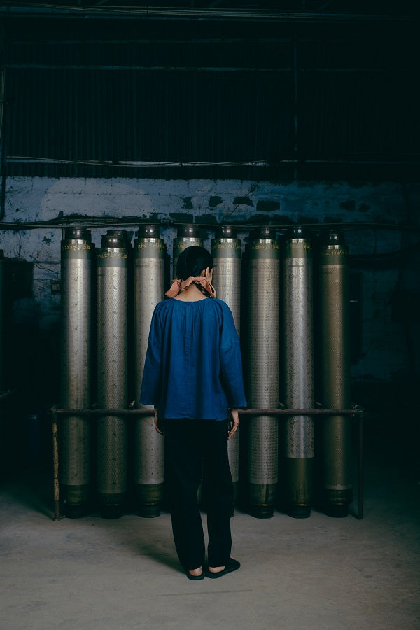 Women Top, in Indigo