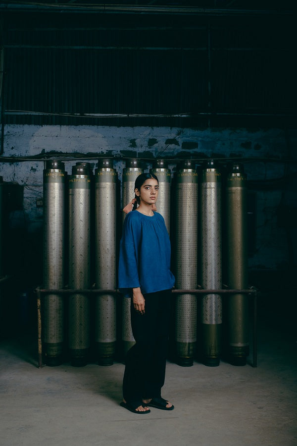 Women Top, in Indigo