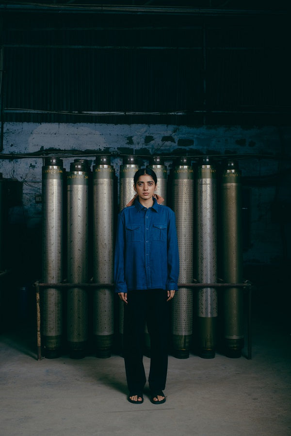 Farmer Shirt, in Indigo