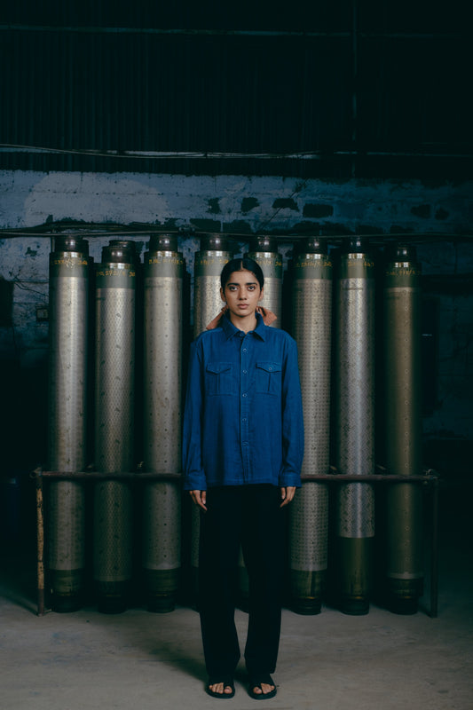 Farmer Shirt, in Indigo