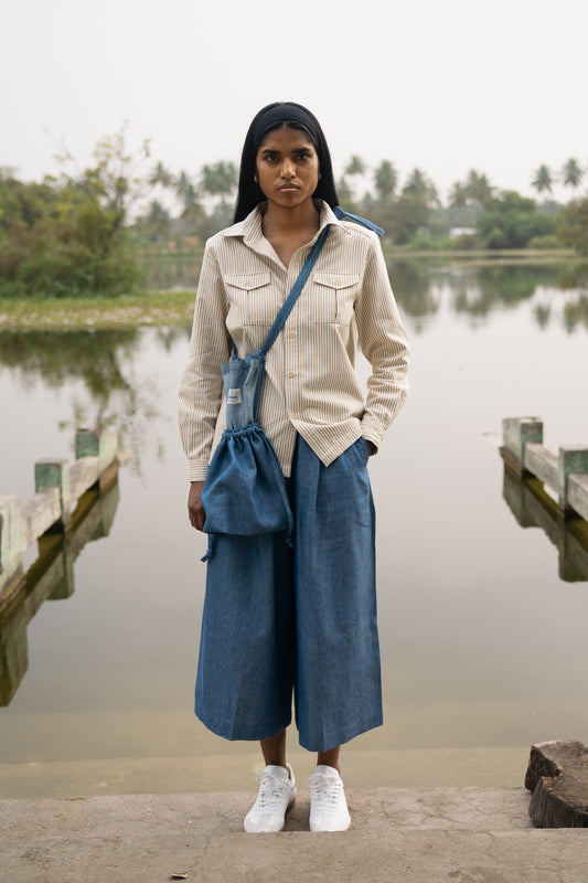 Culottes, in Hemp Indigo