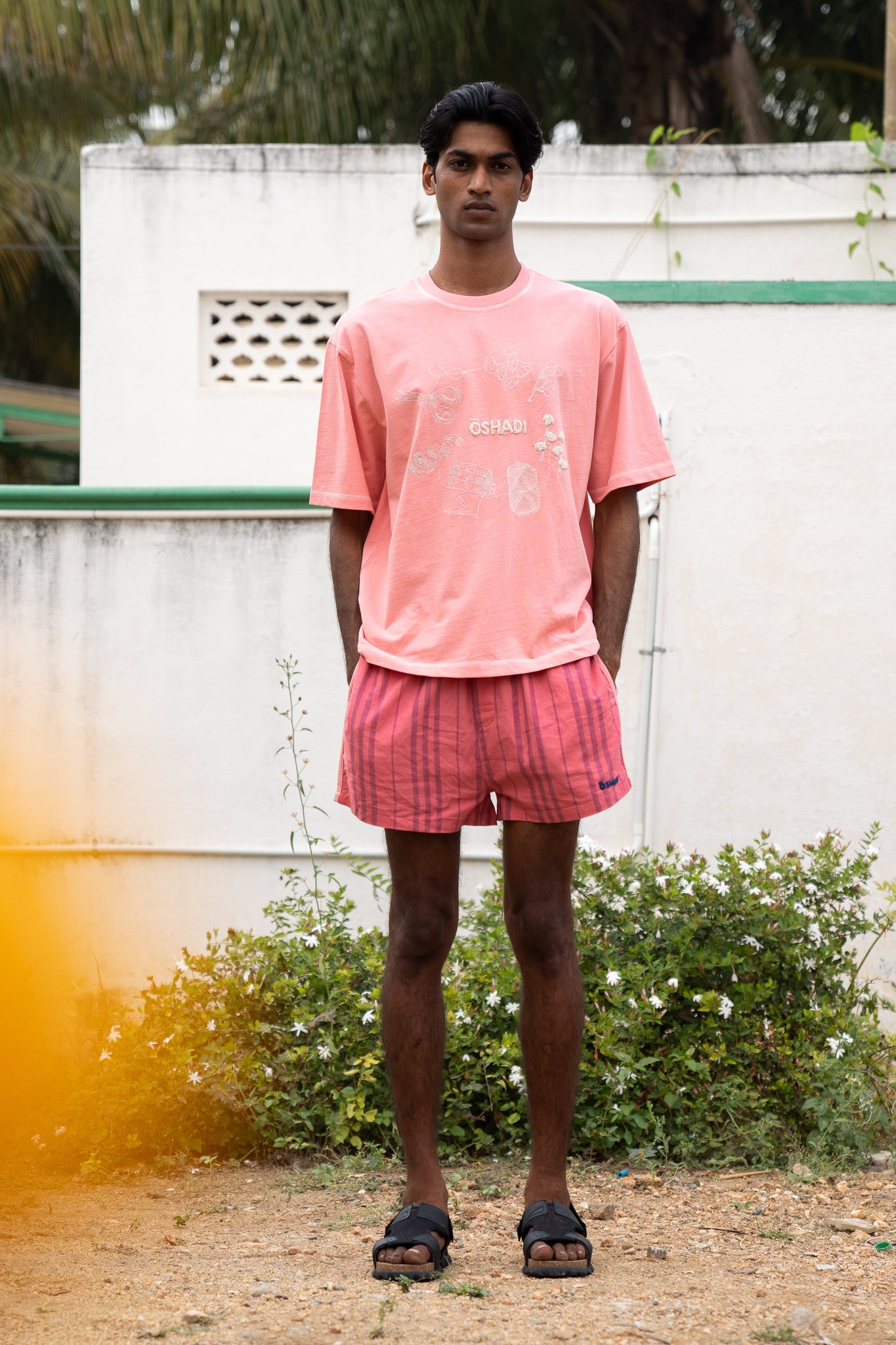 Lazy Shorts, in Palash Pink