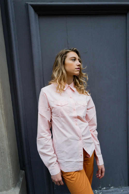 Farmer Shirt, in Plaster Rose