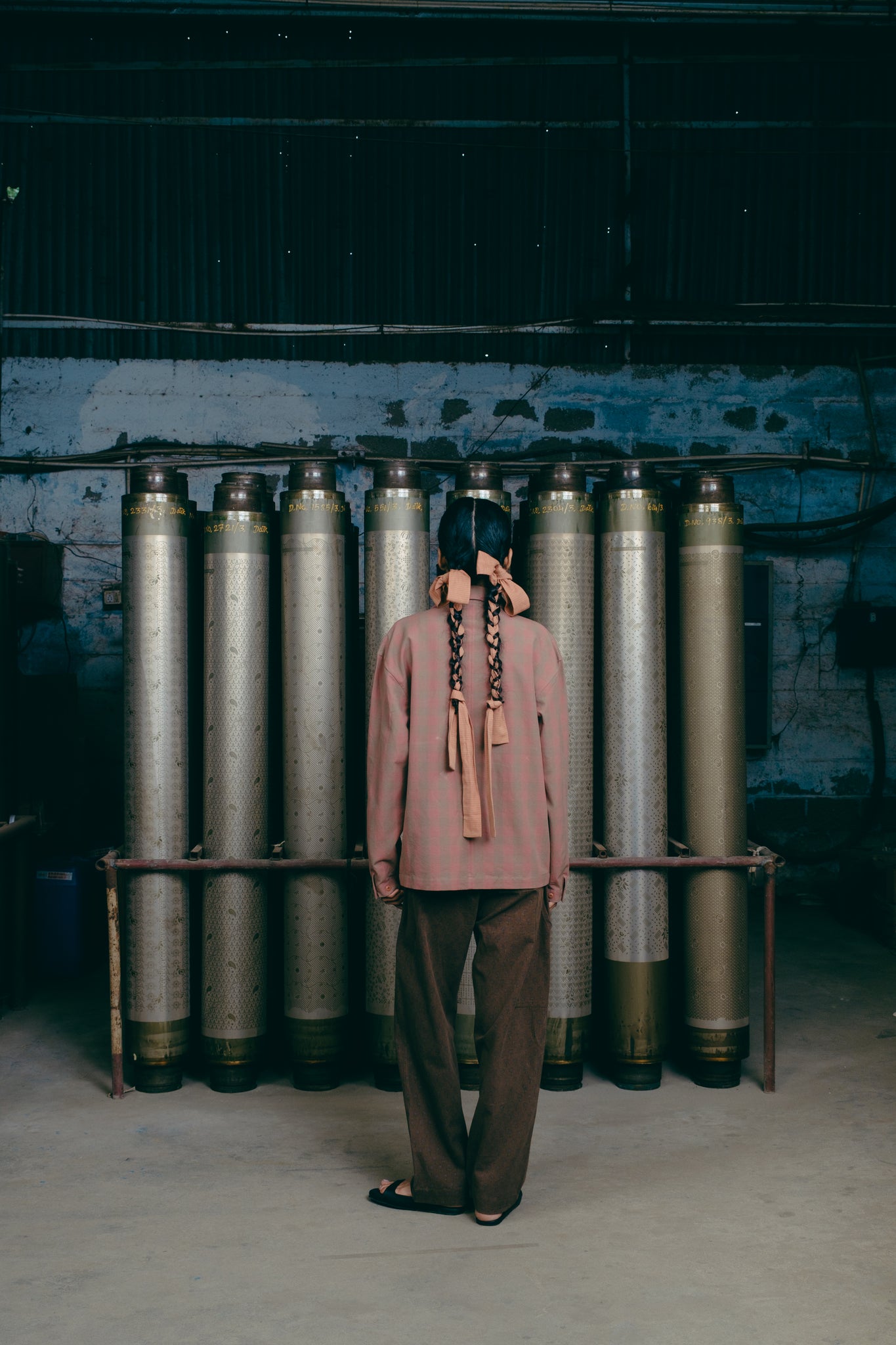 LS Vacay Shirt, in Apricot Checked