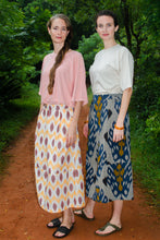 Pleated Sabi Skirt, in Movement Ikat