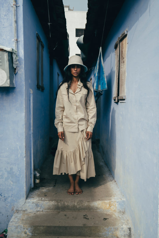 Everywhere Bucket Hat, in Walnut and Ocean