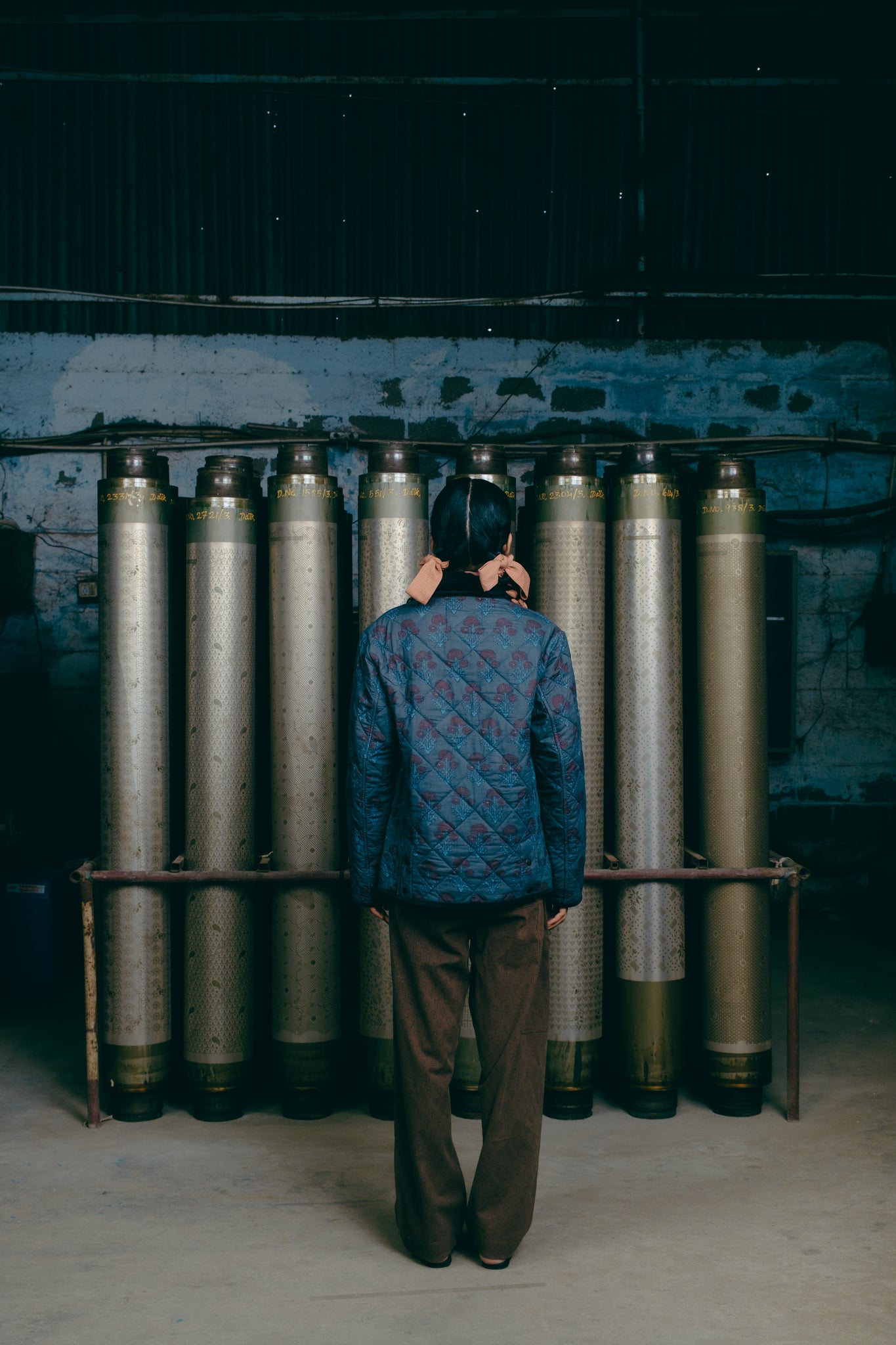 Quilted Jacket, in Indigo