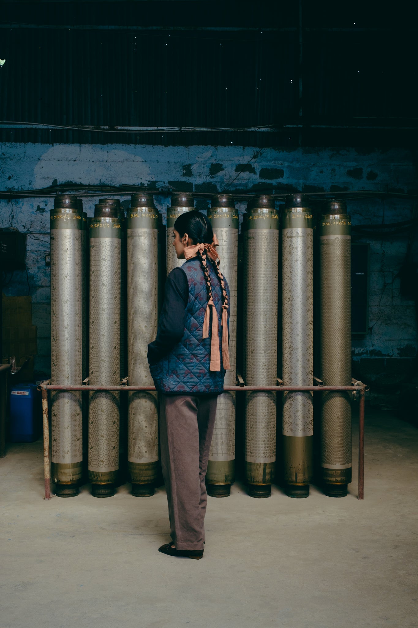 Quilted Vest, in Indigo