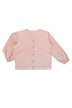 Waishu V Neck Jacket, in Plaster Rose